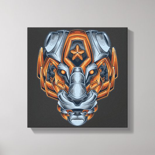 Cyborg Evolution Canvas Afdruk (Voorkant)
