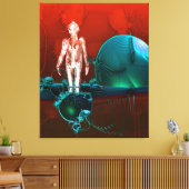 Cyborg-fabriek Canvas Afdruk (Insitu (Woonkamer))