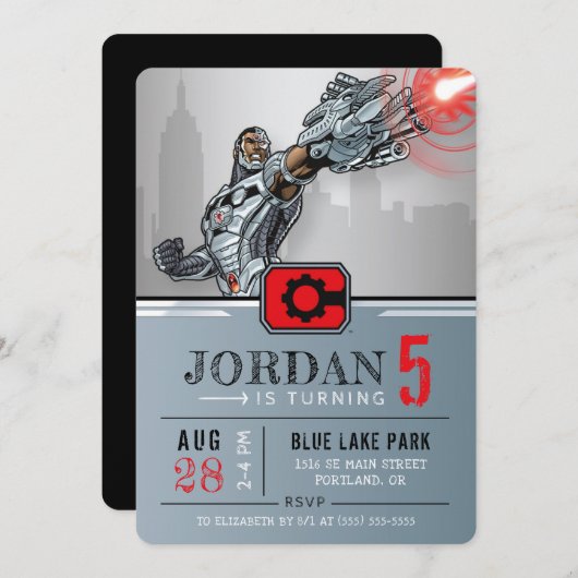 Cyborg | Fijne verjaardag Kaart (Voorkant / Achterkant)