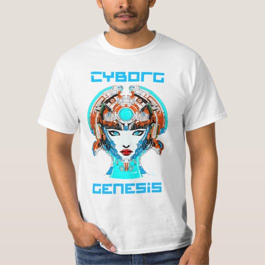 Cyborg Genesis: The Awakening T-shirt (Voorkant)