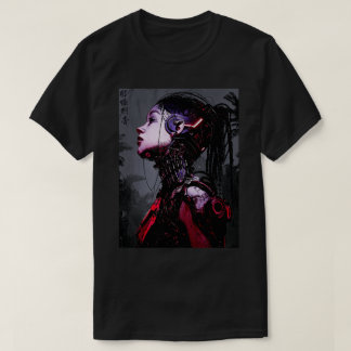 Cyborg Girl Urban Cyberpunk Style T-shirt