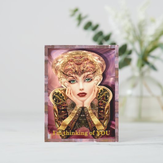 Cyborg Instalator Briefkaart (Staand voorkant)