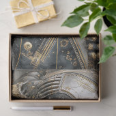 Cyborg krijger Steampunk Science-Fiction Decoupage Tissuepapier (Geschenk)
