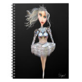 Cyborg Liquid Ballerina Notitieboek (Voorkant)