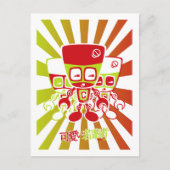 Cyborg Mascot Briefkaart (Voorkant)