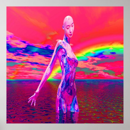 Cyborg Mask Poster (Voorkant)