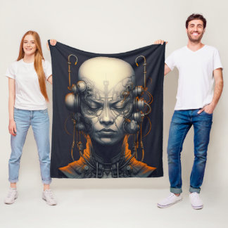 Cyborg Meisje Dreamer Tiener Fleece Deken