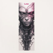 Cyborg Meisje Fantastische kunstzinnige Yogamat (Voorkant)