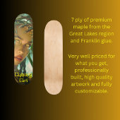 Cyborg meisje persoonlijk skateboard