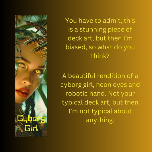 Cyborg meisje persoonlijk skateboard