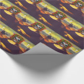 Cyborg Mona Lisa Cadeaupapier (Hoek)