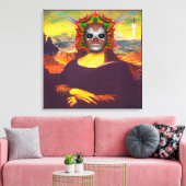 Cyborg Mona Lisa Canvas Afdruk (Insitu (Woonkamer))