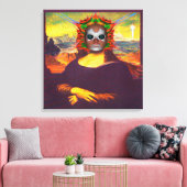 Cyborg Mona Lisa Canvas Afdruk (Insitu (Woonkamer))
