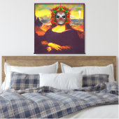 Cyborg Mona Lisa Canvas Afdruk (Insitu (Slaapkamer))