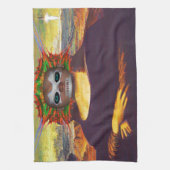 Cyborg Mona Lisa Theedoek (Verticaal)