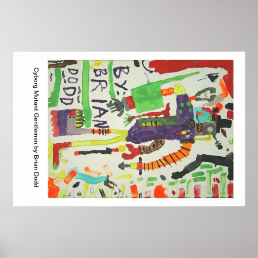 Cyborg Mutant Gentleman Poster (Voorkant)