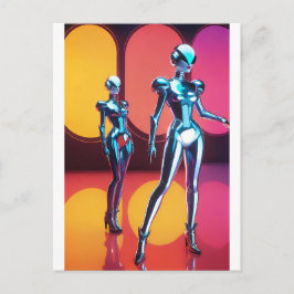 Cyborg Party Girls III Briefkaart