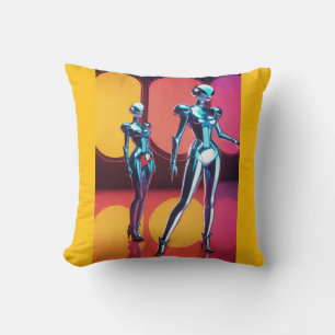 Cyborg Party Girls III Kussen