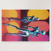 Cyborg Party Girls III Legpuzzel (Horizontaal)