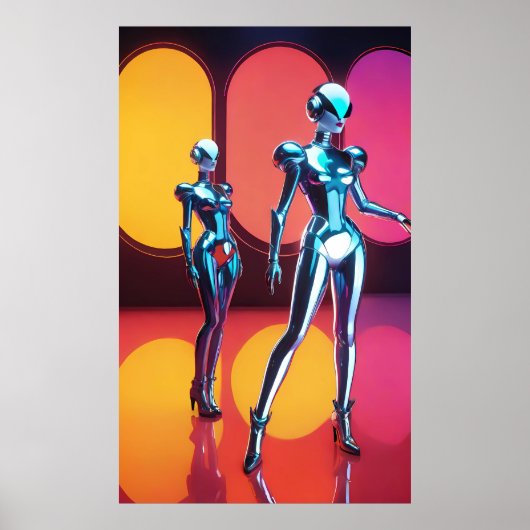 Cyborg Party Girls III Poster (Voorkant)