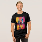 Cyborg Party Girls III Tri-Blend Shirt (Voorkant volledig)