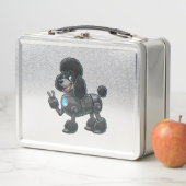 Cyborg Poodle Robot Vredesbord (In situ)
