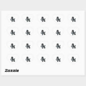 Cyborg Poodle Robot Vredesbord Hart Sticker (Vel)