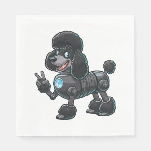 Cyborg Poodle Robot Vredesbord Servet