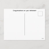 Cyborg Retirement: I’m Out for Good Robot Farewell Feestdagenkaart (Achterkant)