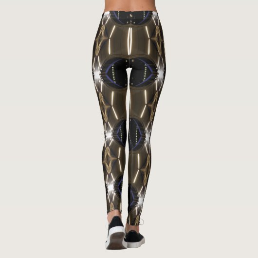 Cyborg Robotic STEM Geeky Robot Cyborgs Leggings (Achterkant)