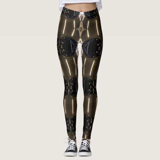 Cyborg Robotic STEM Geeky Robot Cyborgs Leggings (Voorkant)