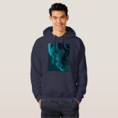 CYBORG ROBOTISCHE KOP HOODIE (Voorkant volledig)