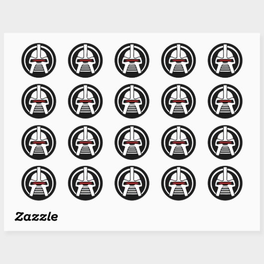 Cyborg Ronde Sticker (Vel)