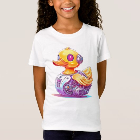 Cyborg Rubber Duck Kinder T-shirt (Voorkant)