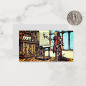 Cyborg Scriptorium Notitiekaartje (Voorkant / Achterkant in situ)