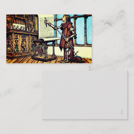 Cyborg Scriptorium Notitiekaartje (Voorkant / Achterkant)