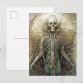 Cyborg Skeleton Futuristic Science Fiction Briefkaart (Voorkant / Achterkant)