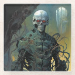 Cyborg Skeleton Futuristic Science Fiction Glazen Onderzetter<br><div class="desc">Fantasy art producten van The Lunarium.</div>