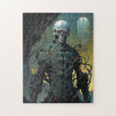 Cyborg Skeleton Futuristic Science Fiction Legpuzzel (Verticaal)