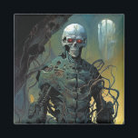 Cyborg Skeleton Futuristic Science Fiction Magneet<br><div class="desc">Fantasy art producten van The Lunarium.</div>