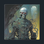 Cyborg Skeleton Futuristic Science Fiction Magneet<br><div class="desc">Fantasy art producten van The Lunarium.</div>