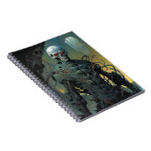 Cyborg Skeleton Futuristic Science Fiction Notitieboek (Rechterzijde)