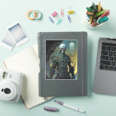 Cyborg Skeleton Futuristic Science Fiction Sticker (iPad Cover)