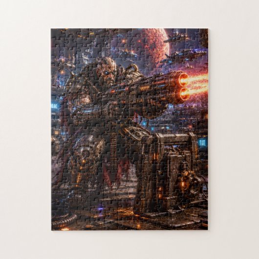 Cyborg Space Pirate — Heavy Gunner Legpuzzel (Verticaal)