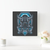 Cyborg Square Wall Clock Vierkante Klok (Huis)
