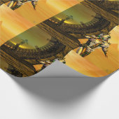 CYBORG TITAN, DESERT HYPERION Science Fiction Scif Cadeaupapier (Hoek)