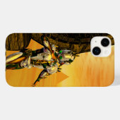 CYBORG TITAN, DESERT HYPERION Science Fiction Scif Case-Mate iPhone Case (Achterkant (horizontaal))