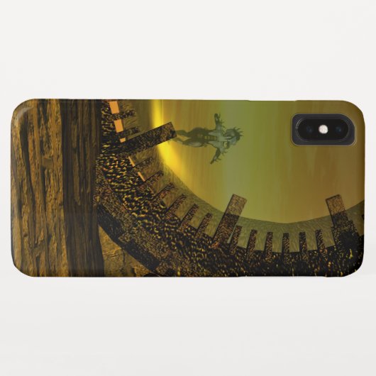 CYBORG TITAN, DESERT HYPERION Science Fiction Scif Case-Mate iPhone Case (Achterkant (horizontaal))