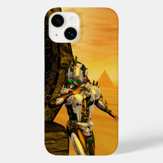 CYBORG TITAN, DESERT HYPERION Science Fiction Scif Case-Mate iPhone Case (Achterkant)