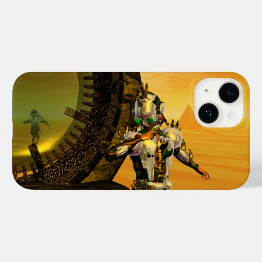 CYBORG TITAN, DESERT HYPERION Science Fiction Scif Case-Mate iPhone Case (Achterkant (horizontaal))